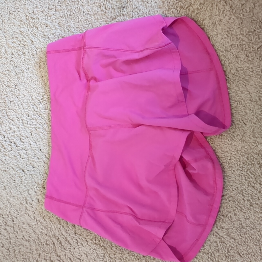 Size 2 - pink Lululemon Speed Up shorts